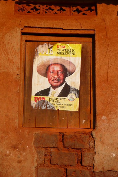 Museveni and his hat