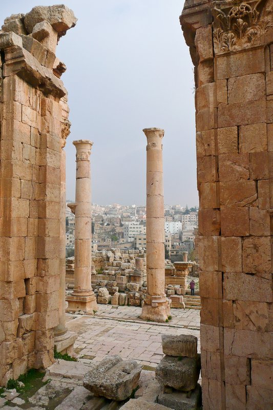 Old and new cities of Jerash