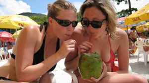 Coconut Juice on the Beach