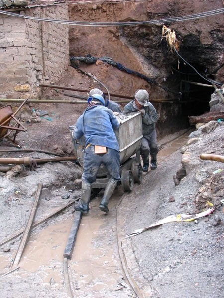 Miners Entering the Mine