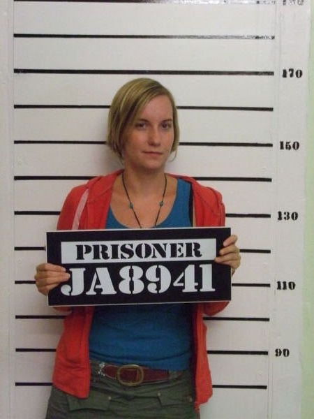 Nikki with her prisoner number