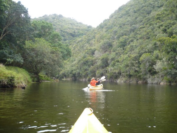 Canoeing up through the valley