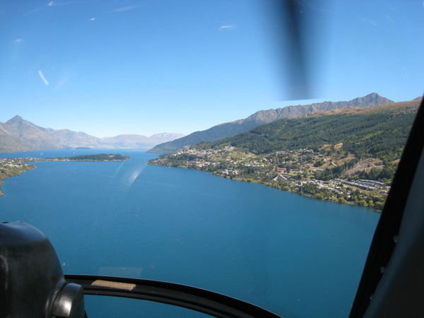 Queenstown from the air