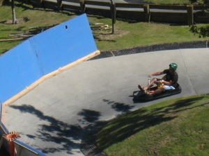 Another luge action shot