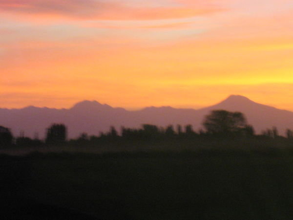 Sunset over Argentina