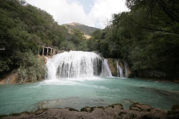 Small waterfall at El Chiflon