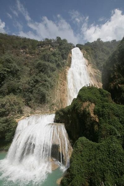 Large El Chiflon Waterfall
