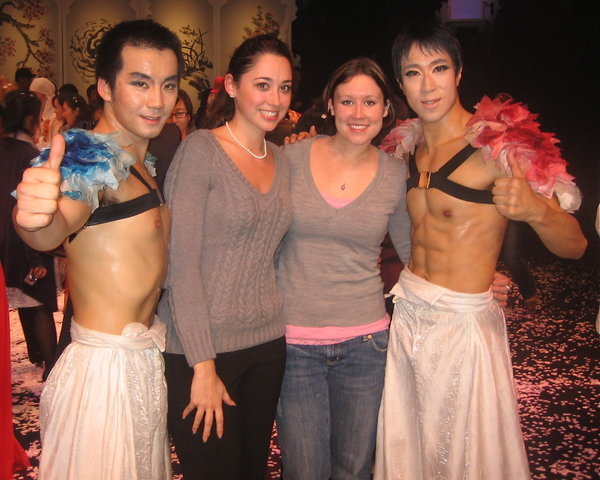 Shannon and I with some performers