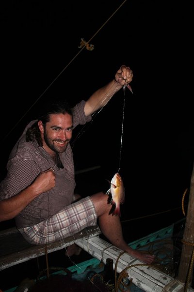 Night fishing with the squid fishermen