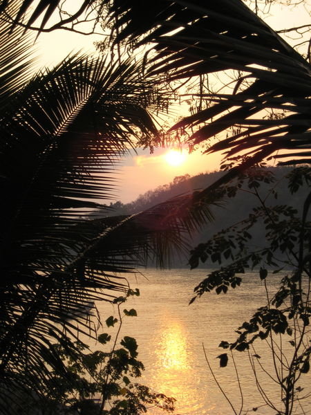 Sundown on the Mekong