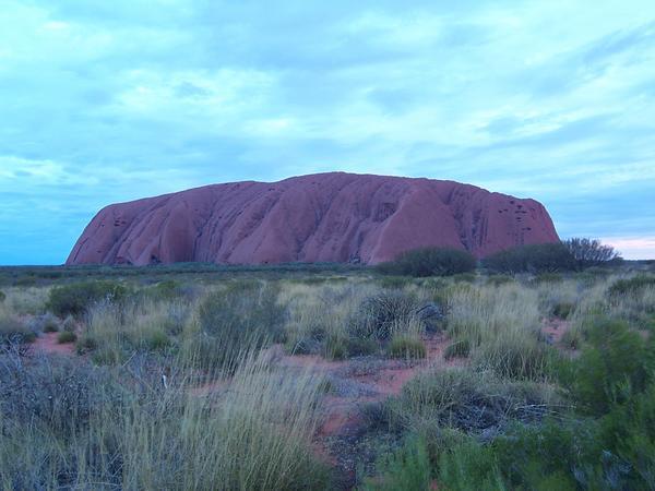 Uluru near sunset
