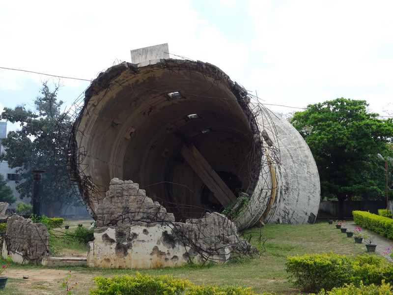 bombed water tank