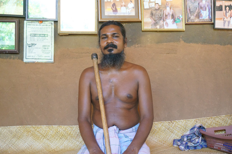 mahiyangana - chief's son at veddah village