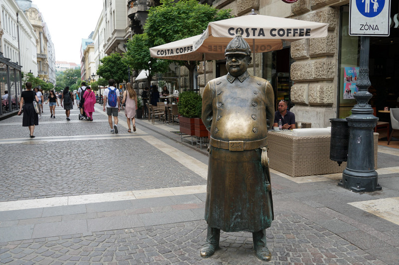 fat policeman statue