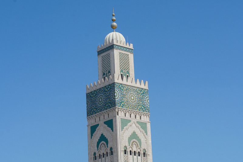 hassan ii mosque from our balcony