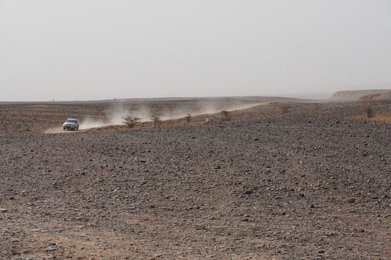 driving through reg desert