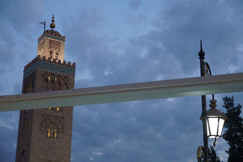 koutoubia minaret view from dinner