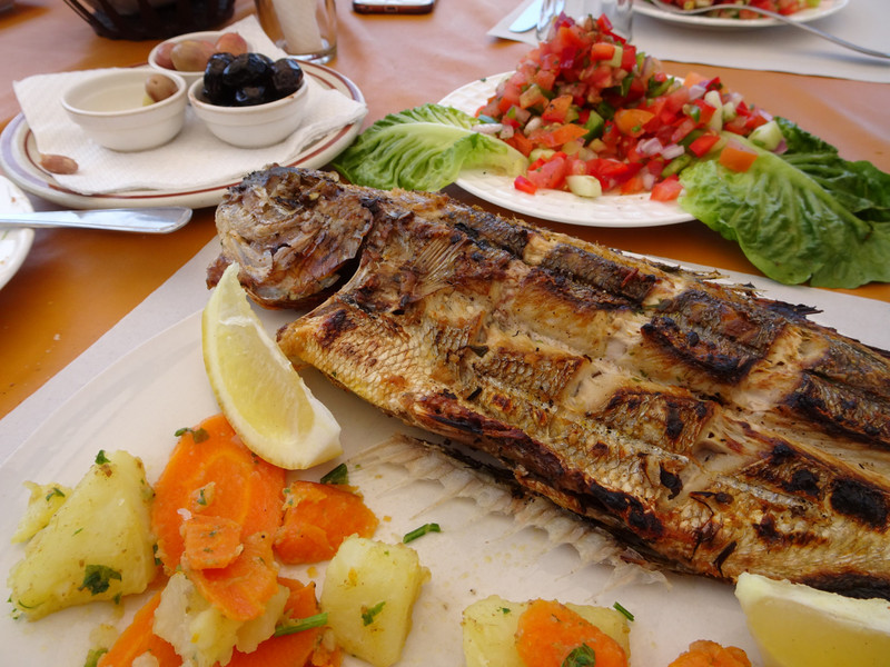 grilled fish lunch