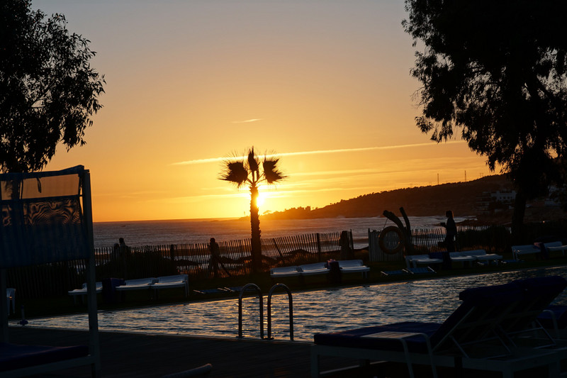 sunset over taghazout bay 