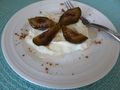 glyka tou koutaliou (spoon sweets) - preserved figs with greek yoghurt