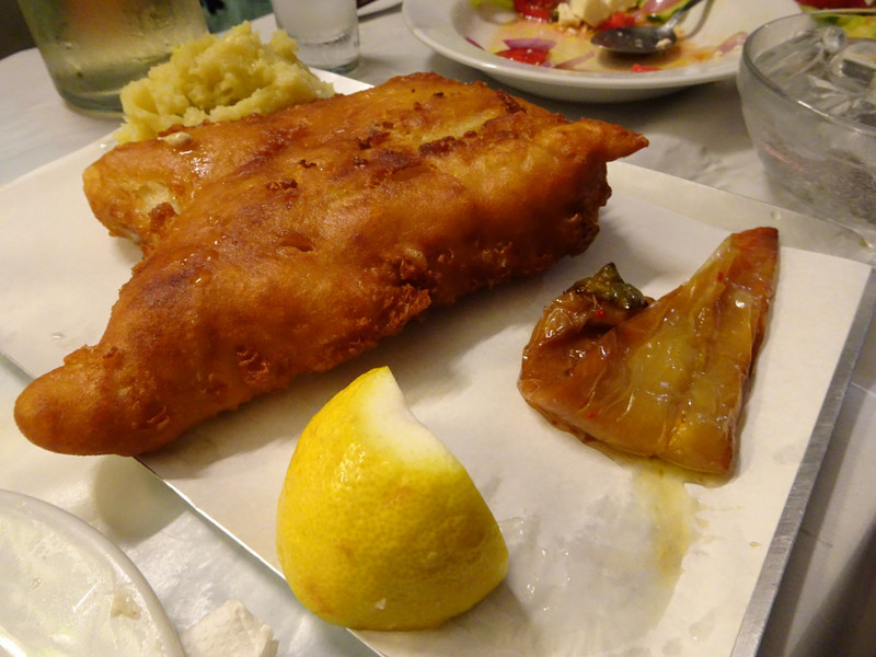 fried cod with garlic