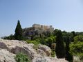 view of acropolis from areopagus hill