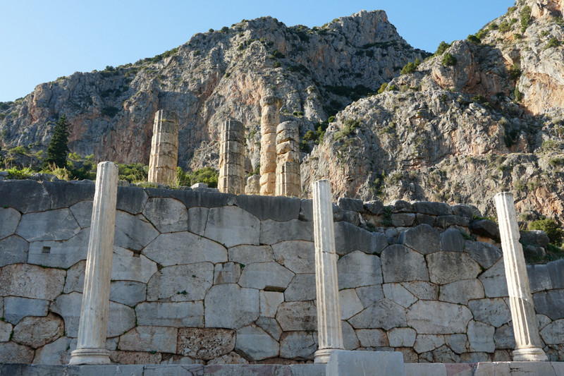 stoa of the athenians and the polygonal wall