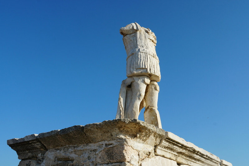 ancient delos - statue of apollo
