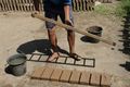 making mud bricks