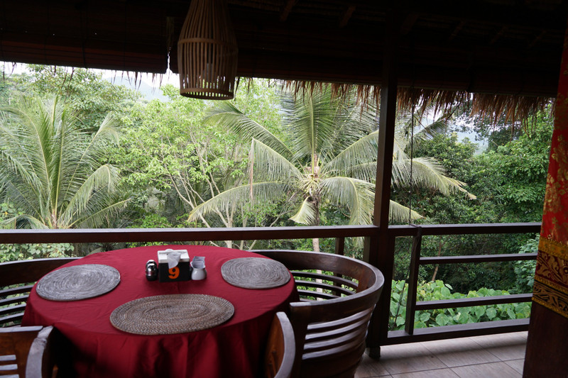 uma agung villa - restaurant with a view