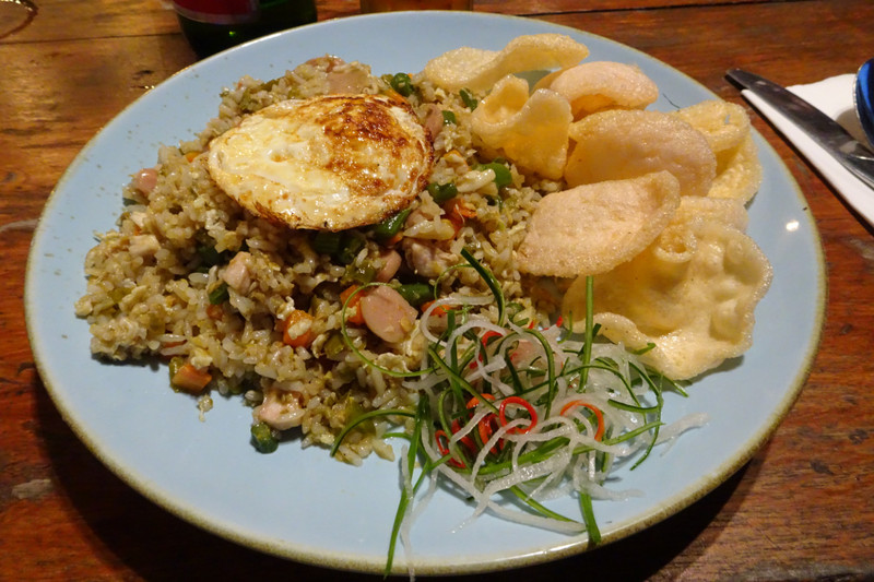 nasi goreng with green sambal