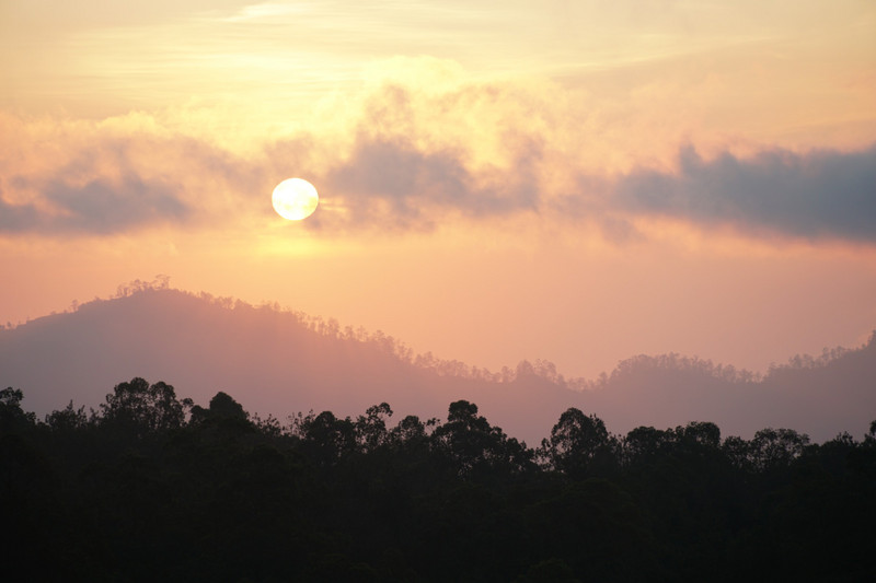 sunrise from mount batur