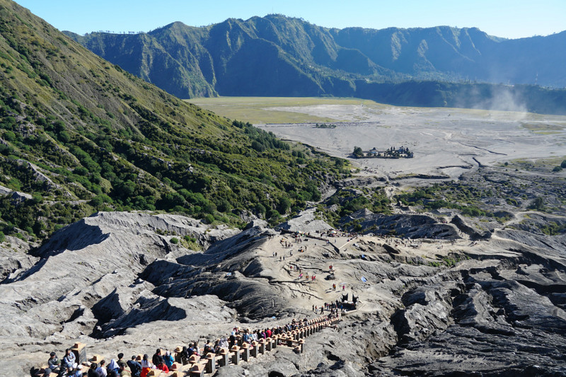 mt bromo - view from the crater rim