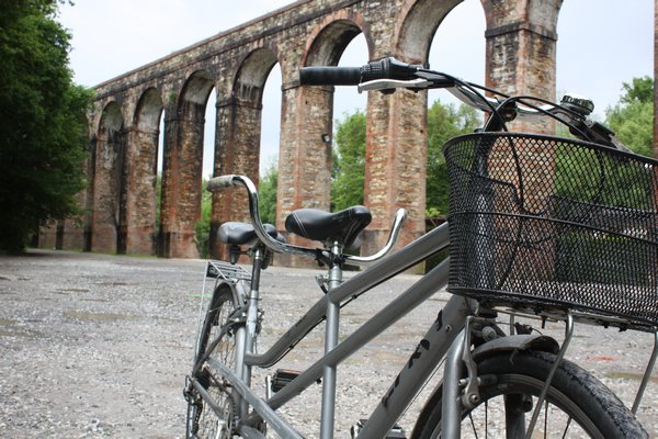 biking along the aqueduct