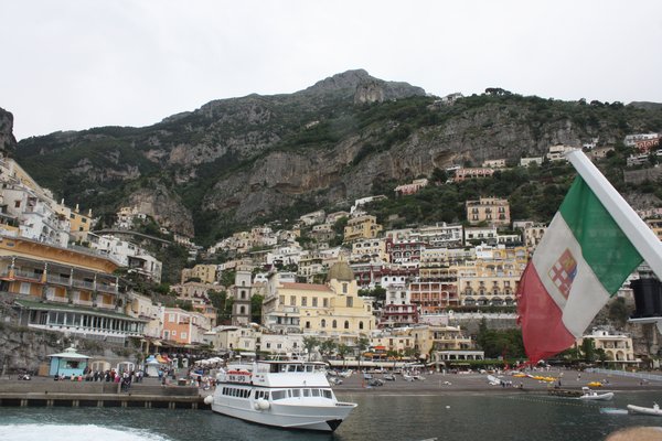positano from the ferry