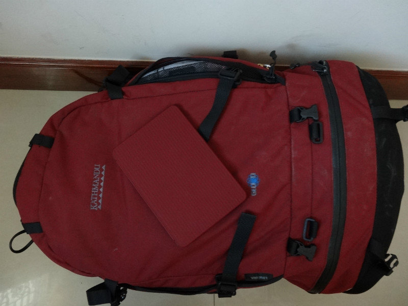 ipad mini matches backpack :)