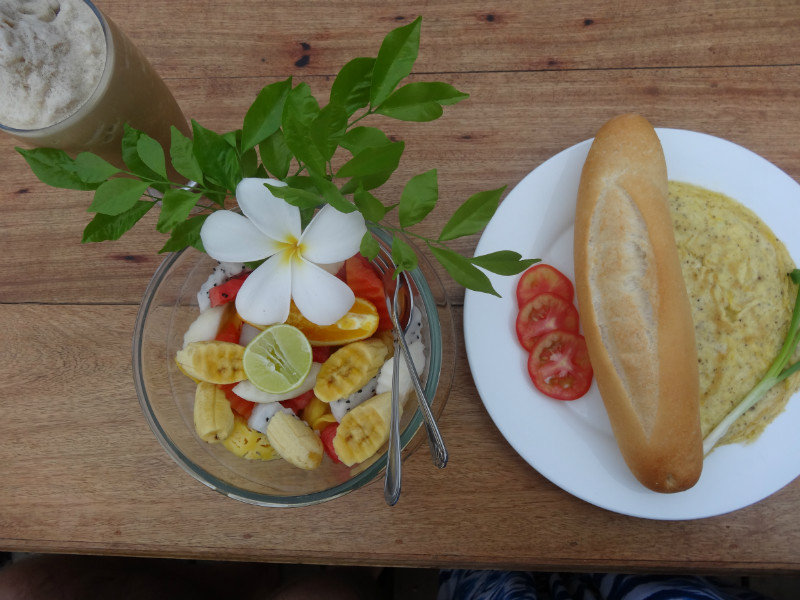 cambodian tropical breakfast