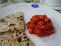chickpea curry with naan