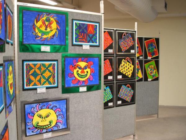 School-children's art exhibition