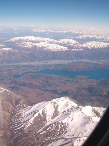 Flying over NZ Southern Alps