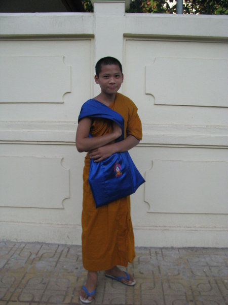 Monk in Downtown Nong Khai
