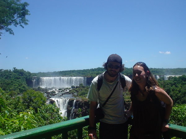 us at waterfalls on Brazilian side