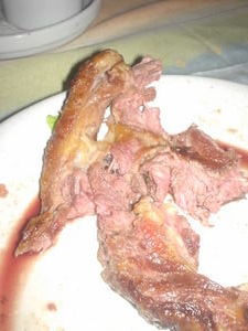 the remains of my meat