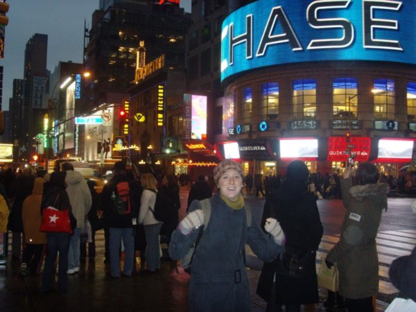 Ali in Time Square