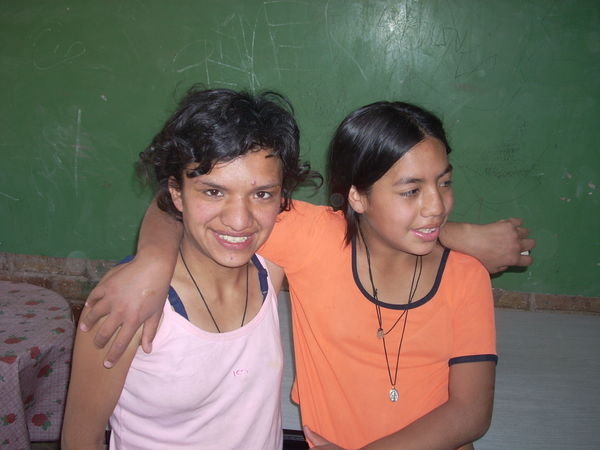 Monica Estrella (left) 18.  Ana Mendez (right) 12.  