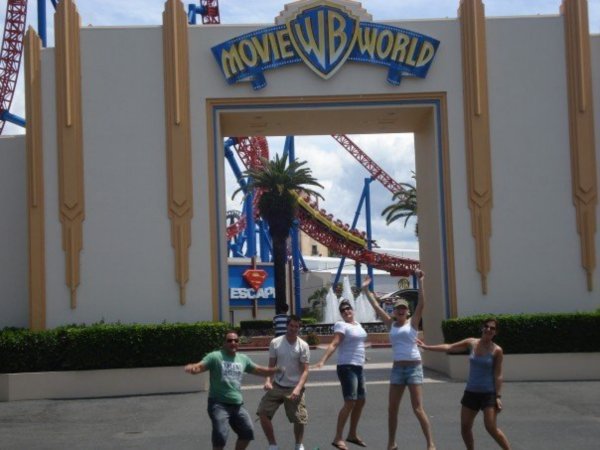 Arriving at Movie World