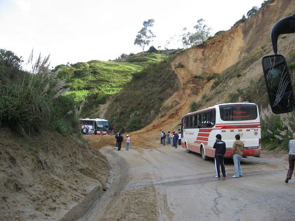 Landslide near Loja