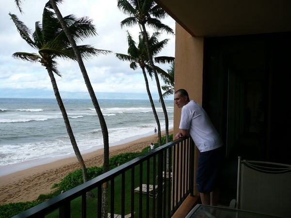 Len checking out the ocean