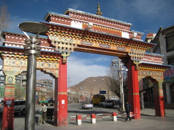 A colourful gateway