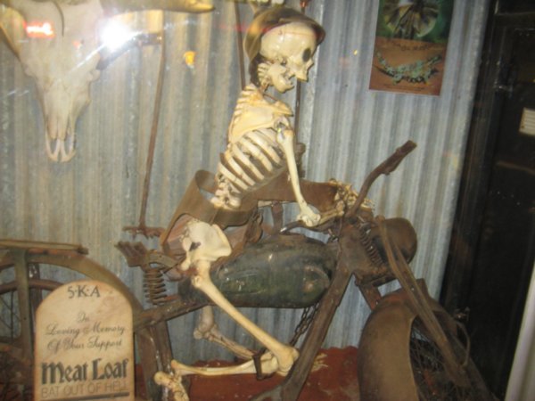Skeleton on a bike - doesn't get much better than that!